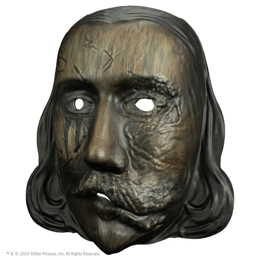 Thanksgiving John Carver mask from Eli Roth's slasher. Burnt injection mask by Trick or Treat Studios