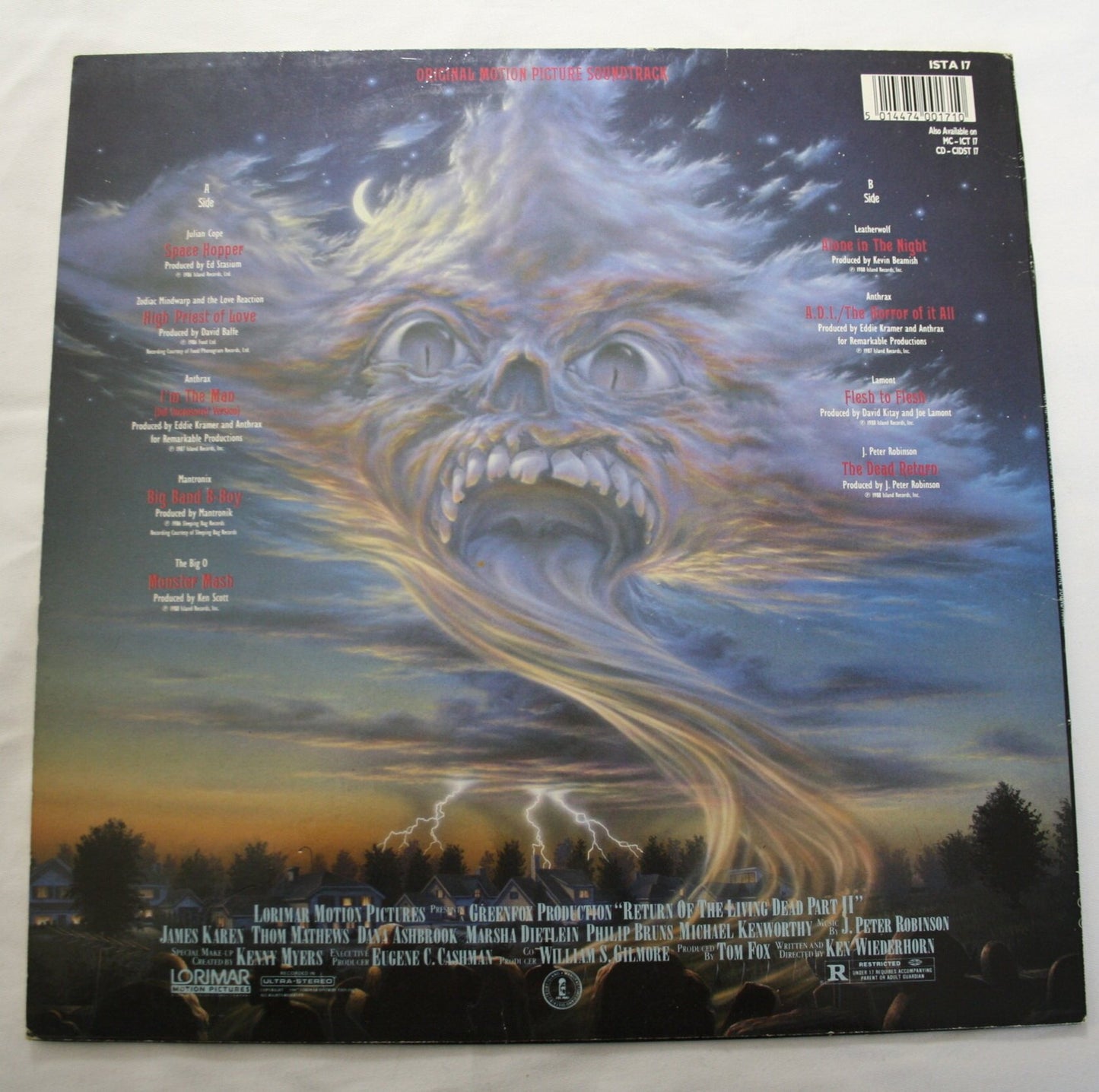 The Return Of The Living Dead Part II (Original Motion Picture Soundtrack) Vinyl