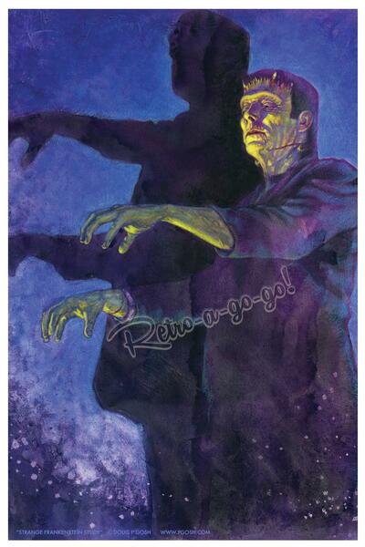 Retro-a-go-go! - P'gosh Strange Frankie's Study Print