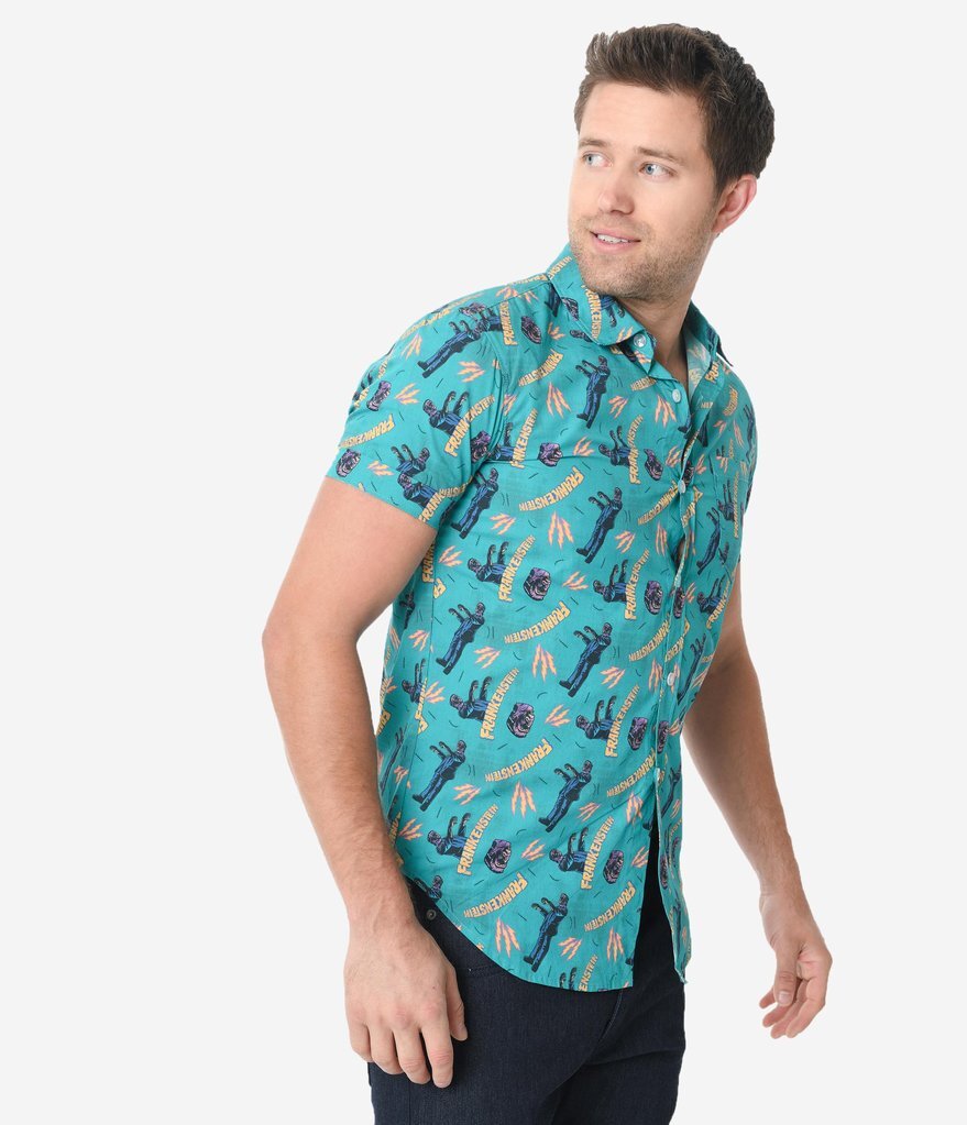 Unique Vintage X Universal Monsters Frankenstein Print Men's Fit Shirt