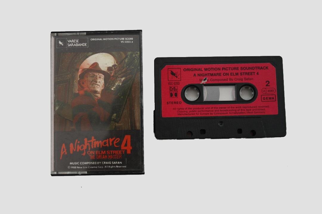 A Nightmare on Elm Street 4: The Dream Master Cassette Tape 1988