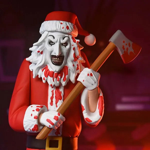 NECA Toony Terrors - Terrifier 3: Art The Clown (Bloody Santa Suit) Action Figure