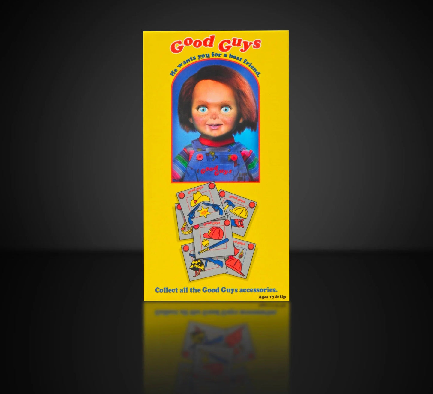 NECA Chucky action figure packaging from the blind box series