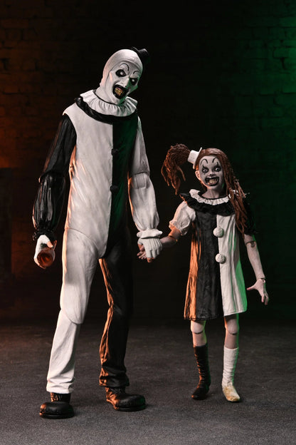 NECA - Terrifier 2 Ultimate Art the Clown and The Little Pale Girl 7" Scale Action Figure 2-Pack