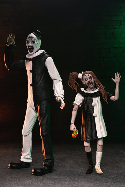 NECA - Terrifier 2 Ultimate Art the Clown and The Little Pale Girl 7" Scale Action Figure 2-Pack