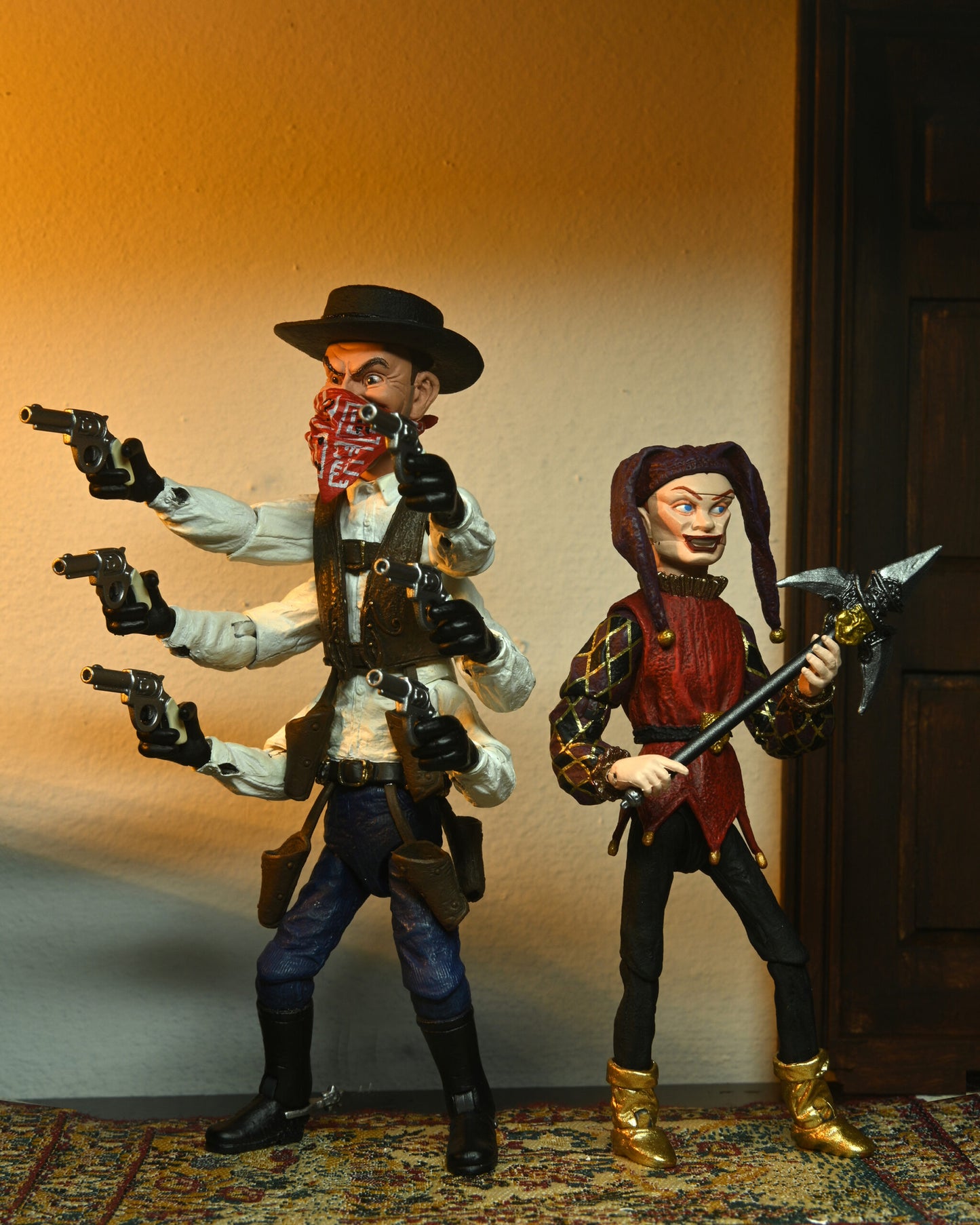 NECA - Puppet Master Six Shooter & Jester Ultimate 7″ Action Figures - DAMAGED PACKAGING