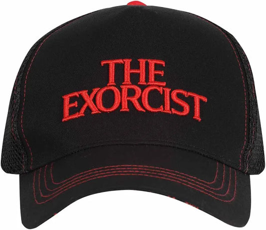 Black cap with 'The Exorcist' text in red on a white background
