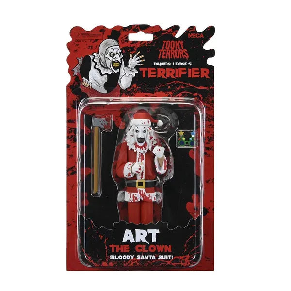 NECA Toony Terrors - Terrifier 3: Art The Clown (Bloody Santa Suit) Action Figure