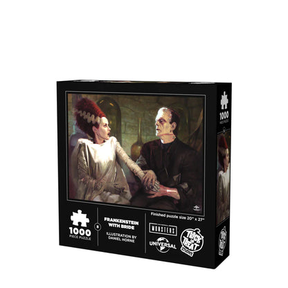 Trick or Treat Studios Frankenstein with Bride Jigsaw Puzzle