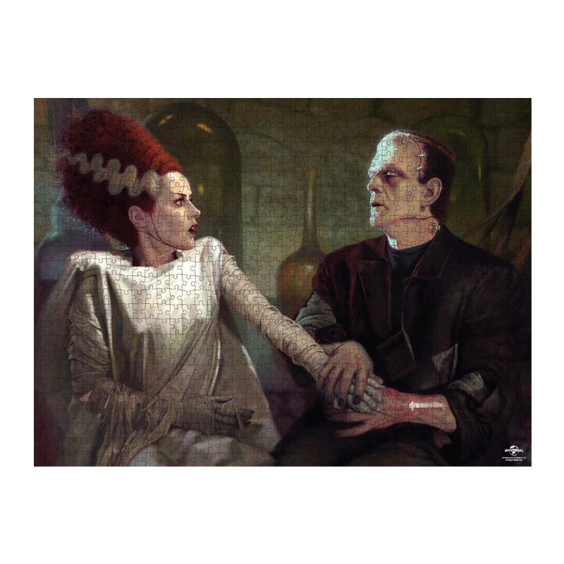 Trick or Treat Studios Frankenstein with Bride Jigsaw Puzzle