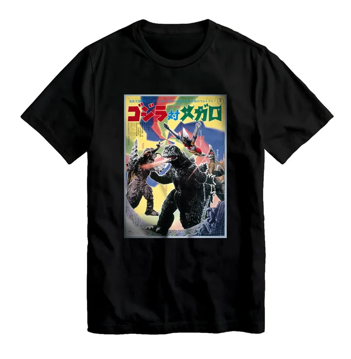 Godzilla vs. Megalon Japanese Poster Kaiju T-Shirt