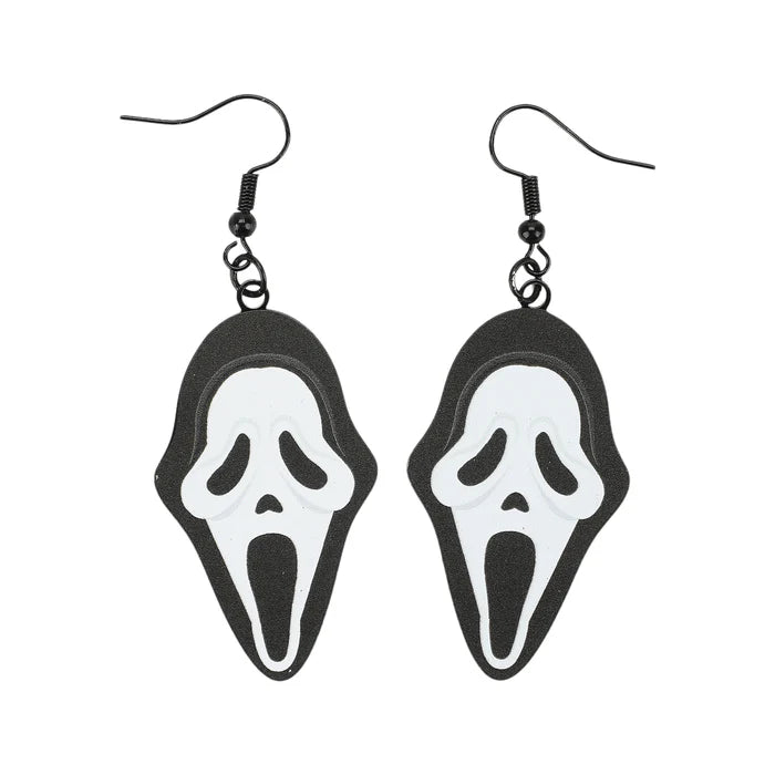 Scream Ghost Face Earring Set