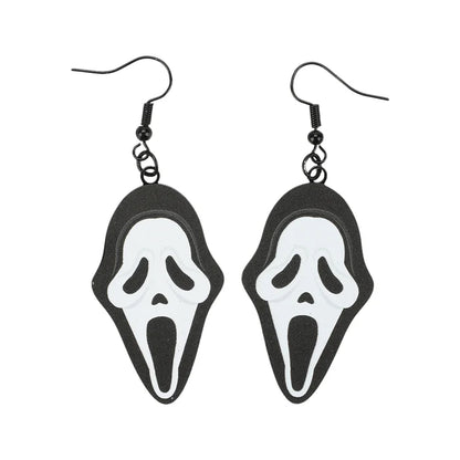 Scream Ghost Face Earring Set