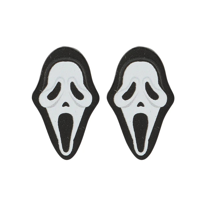Scream Ghost Face Earring Set