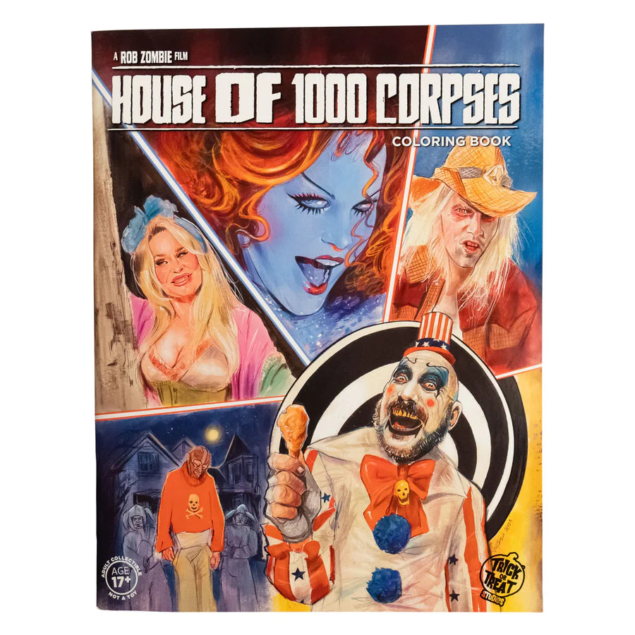 House of 1000 Corpses Rob Zombie Activity Colouring Book Trick or Treat Studios