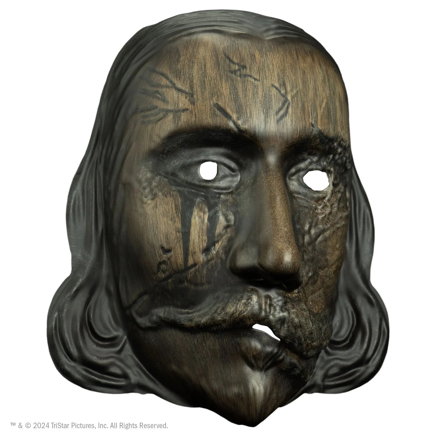 Thanksgiving John Carver mask from Eli Roth's slasher. Burnt injection mask by Trick or Treat Studios
