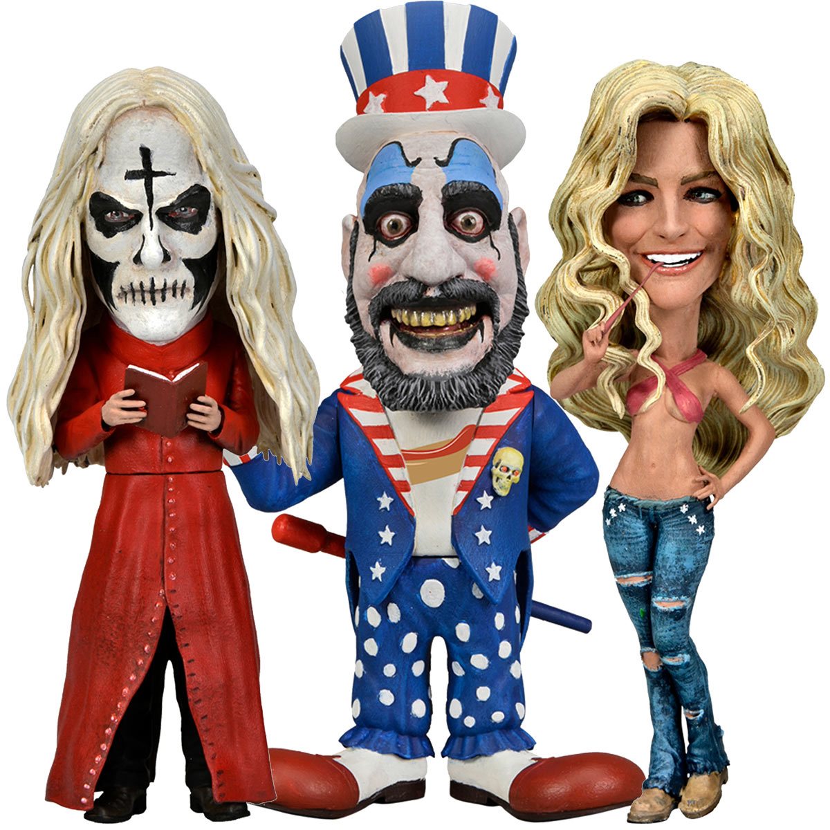NECA - House of 1000 Corpses Little Big Head Stylized Vinyl Figures 3-Pack