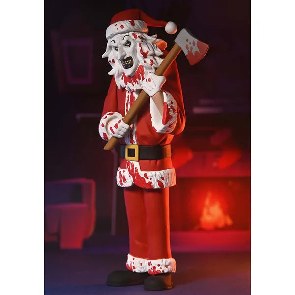 NECA Toony Terrors - Terrifier 3: Art The Clown (Bloody Santa Suit) Action Figure