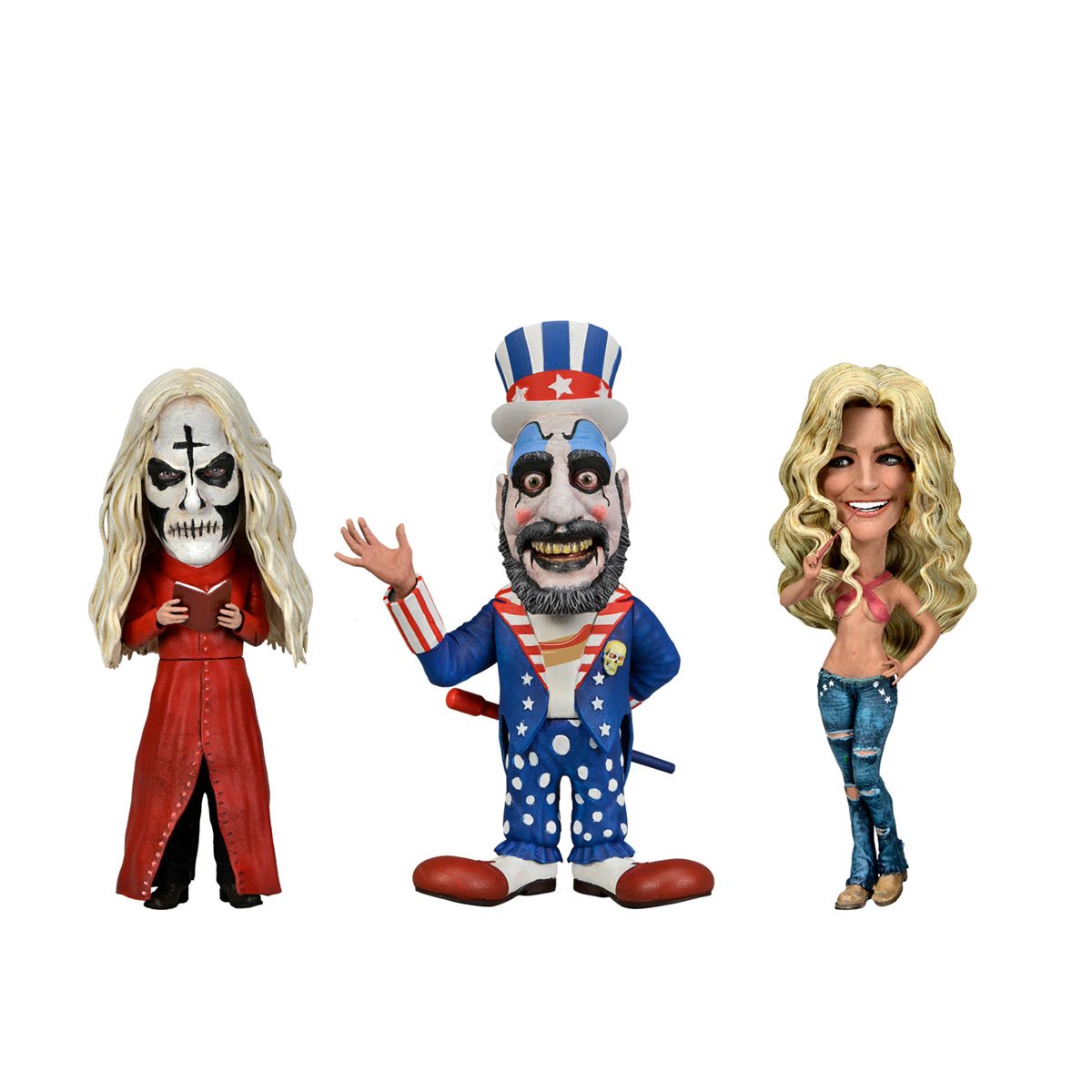 NECA- House of 1000 Corpses Little Big Head Stylized Vinyl Figures 3-Pack