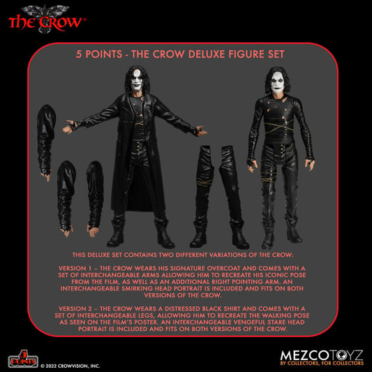 MEZCO - The Crow 5 Points Deluxe Figure Set