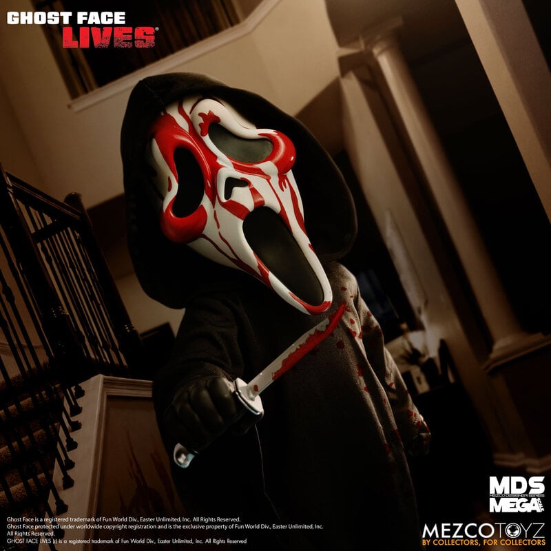 MEZCO MDS Bloody Ghost Face