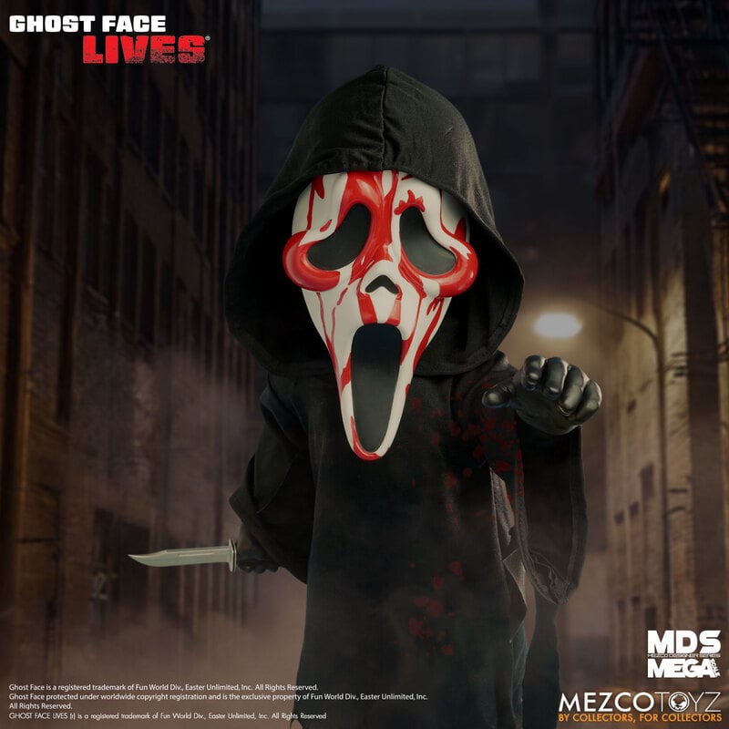 MEZCO MDS Bloody Ghost Face