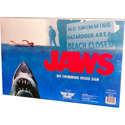 Trick or Treat Studios Jaws - No Swimming Wood Sign