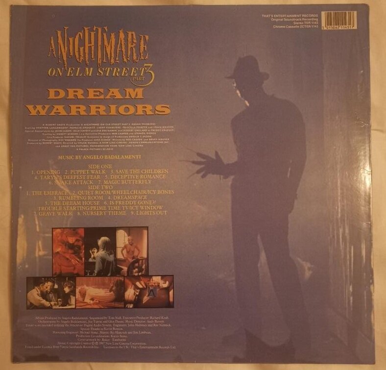 A Nightmare On Elm Street Part 3 Dream Warriors Vinyl - Angelo Badalamenti