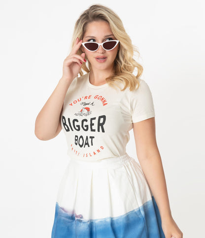 Unique Vintage X Jaws Need A Bigger Boat Women's Tee