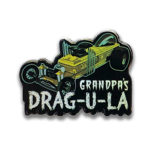 Retro-a-go-go! - Grandpa's DRAG-U-LA Collectable Pin