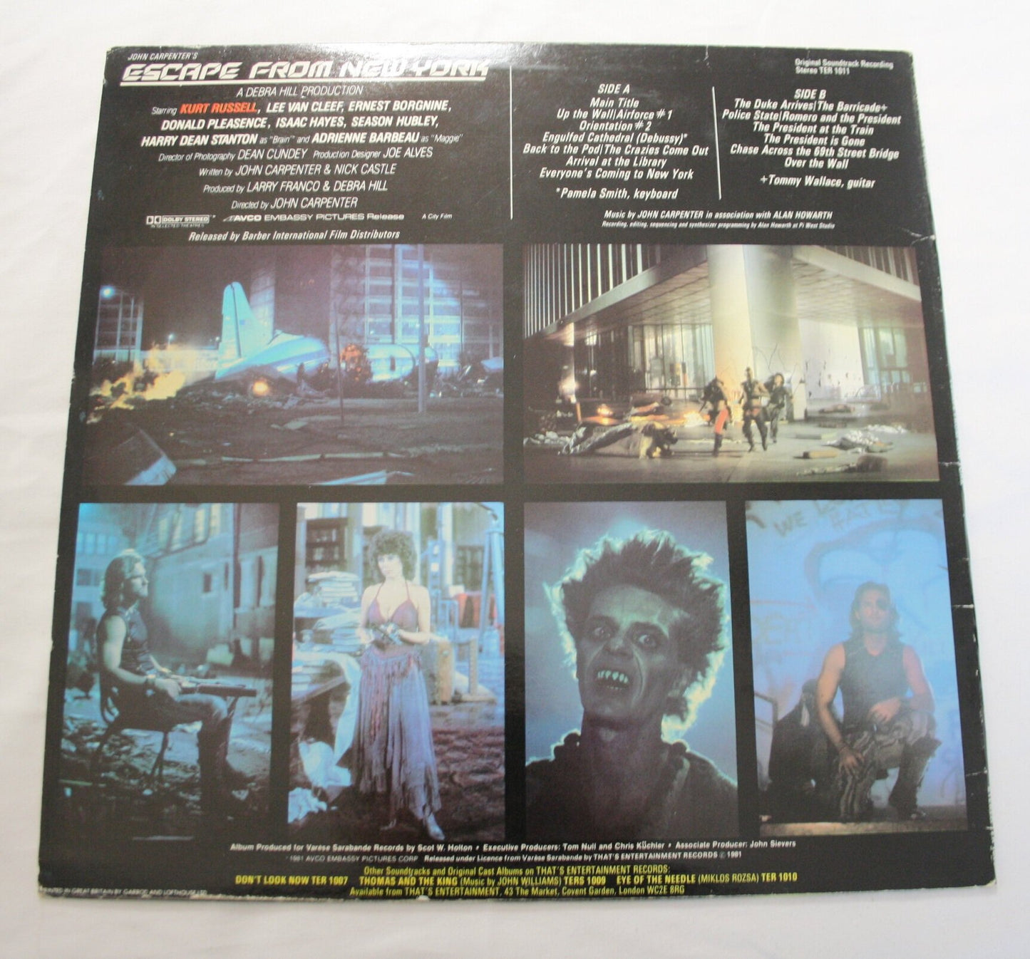 John Carpenter In Association With Alan Howarth – John Carpenter's Escape From New York Vinyl