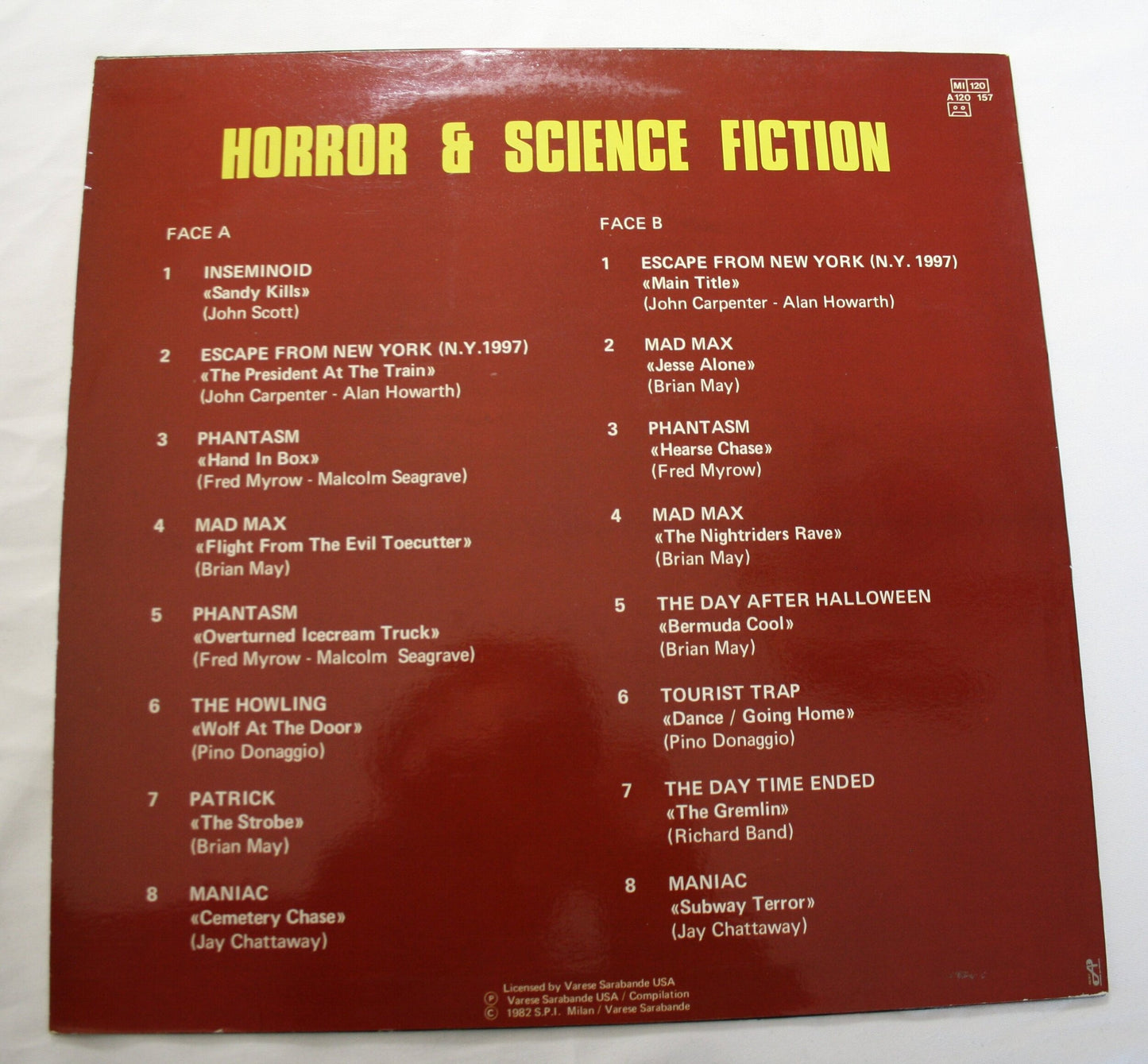 Horror and Science Fiction - Various Vinyl