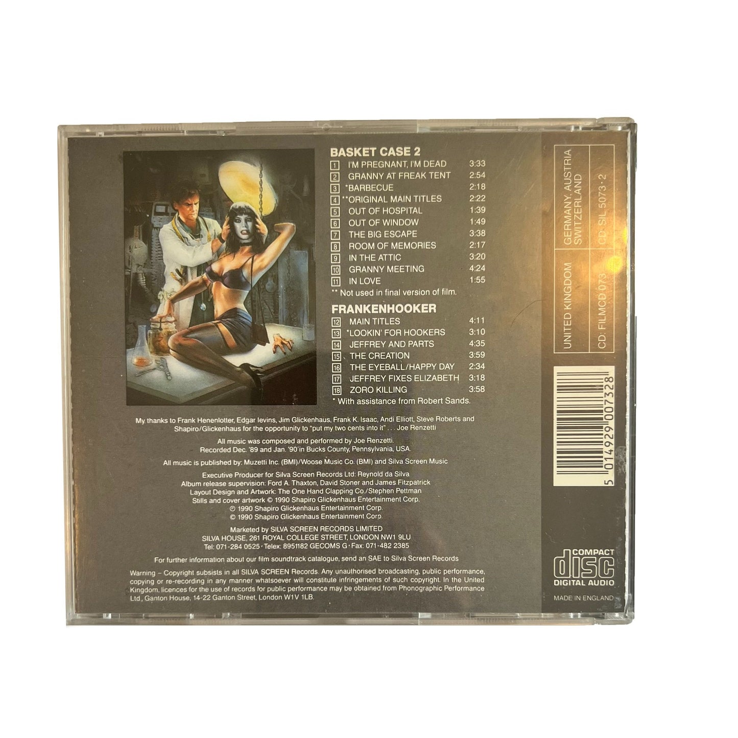 Joe Renzetti – Basket Case 2 / Frankenhooker (Original Soundtracks) CD
