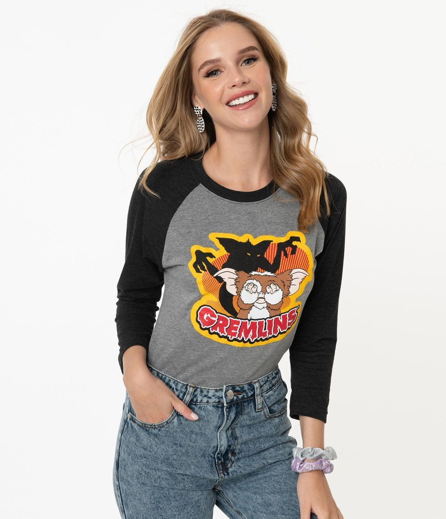 Unique Vintage X Gremlins Gizmo and Gremlins Unisex Tee