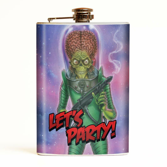 Retro-a-go-go! - Mars Attacks Let's Party Flask