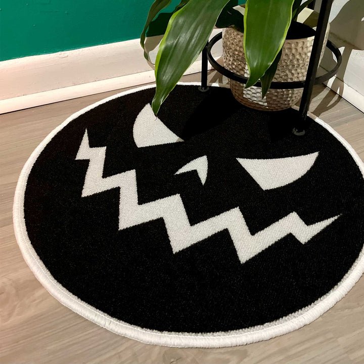 Sourpuss Pumpkin Face Rug