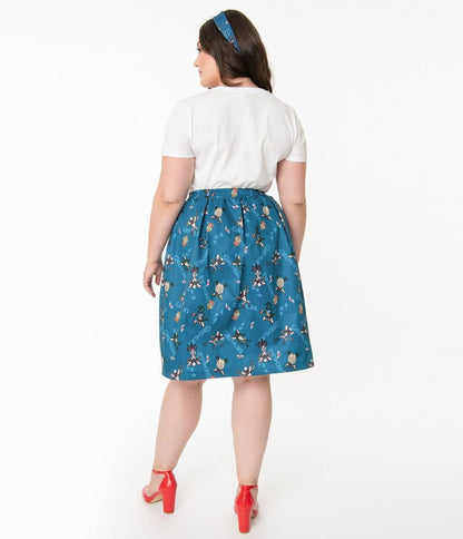 Unique Vintage X Gremlins The First Batch Print Jayne Swing Skirt