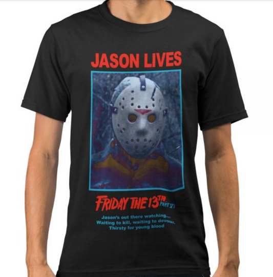 Friday The 13th Part VI: Jason Lives T-Shirt Black