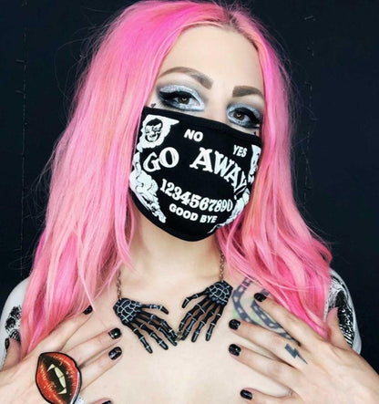 Kreepsville 666 Go Away Ouija Face Mask