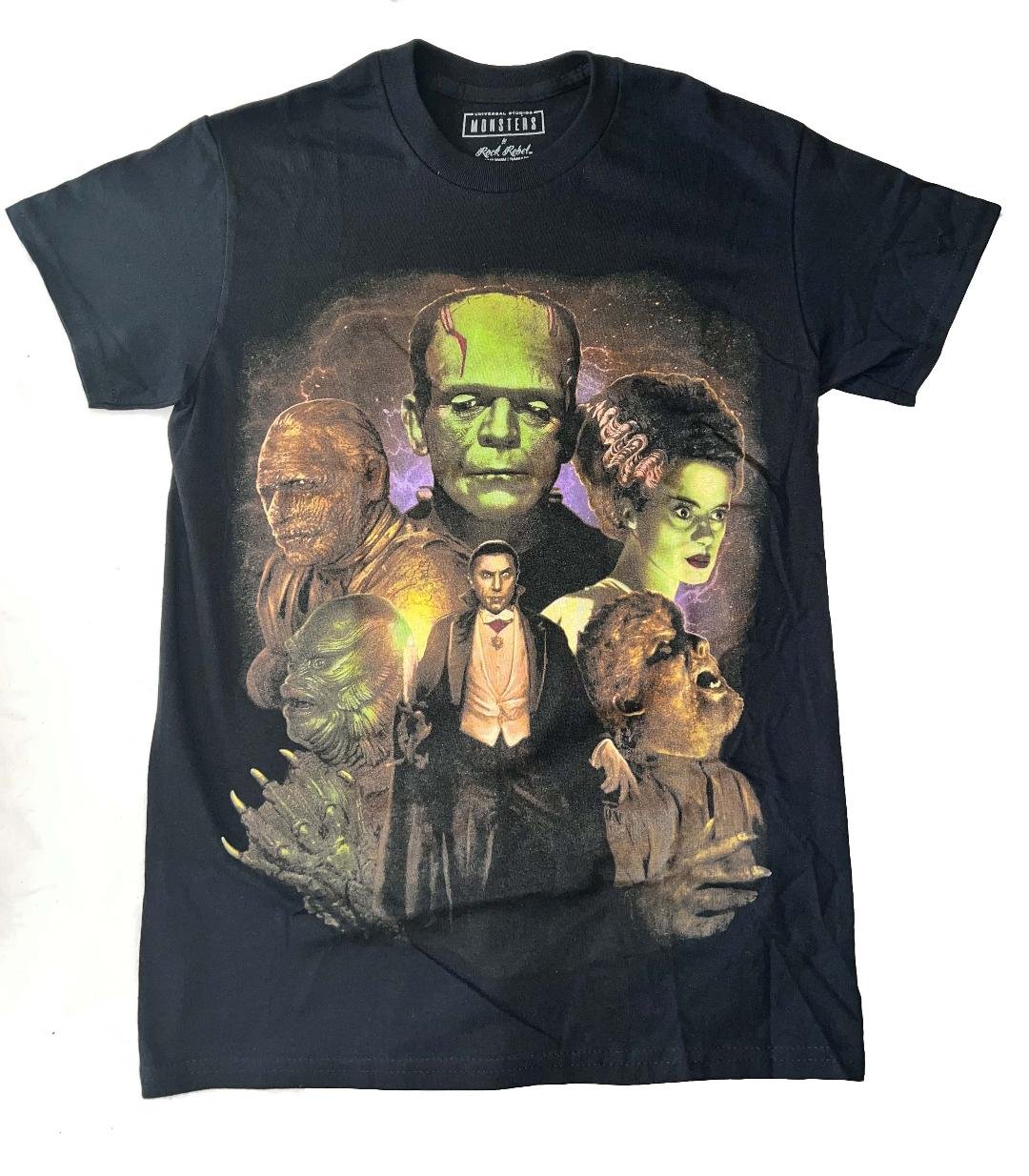 Rock Rebel - Universal Monsters Collage Tee